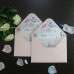 Pink Wedding Invitation Card Romantic Invitation Card with Vellum Paper Cover
